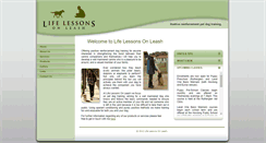 Desktop Screenshot of lifelessonsonleash.com.au